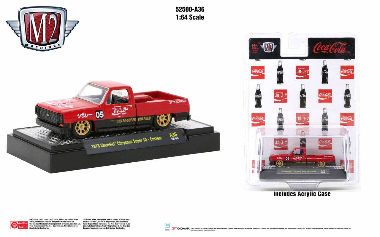M2 Machines Coca-Cola Release A36 1973 Chevrolet Cheyenne